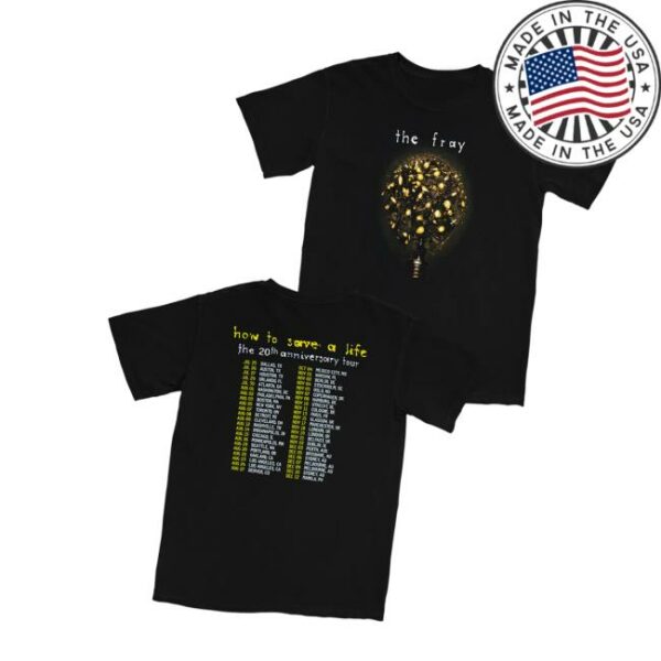 The Fray Store Merch The Fray Cover Summer Tour Shirt