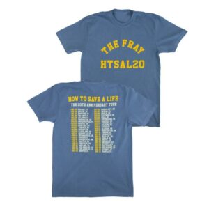 The Fray Store Merch The Fray Htsal20 Tour Shirt