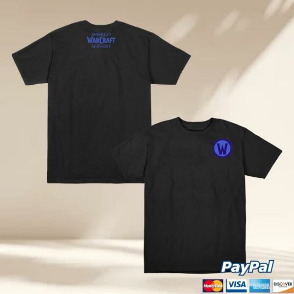 Blizzard Gear Merch World Of Warcraft Midnight Logo Black T-Shirt
