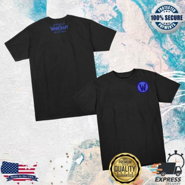 Blizzard Gear Merch World Of Warcraft Midnight Logo Black T-Shirt
