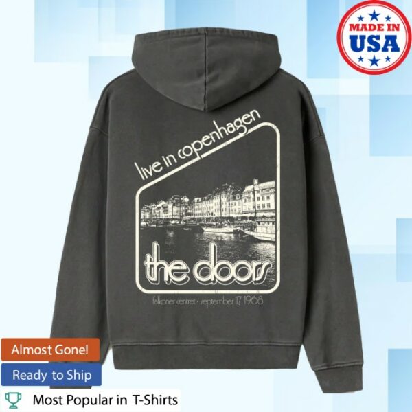 The Doors Store Merch Live In Copenhagen 1968 Pullover Hoodie