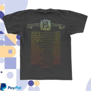 Queens Of The Stone Age Store Merch Alive In The Catacombs Skull Tour T-Shirt