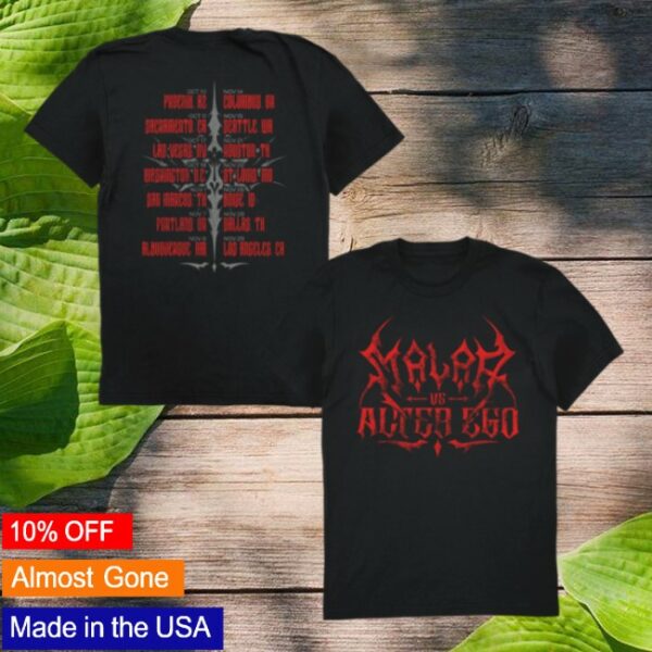 Malaa Store Merch Malaa Vs Alter Ego Tour Tee