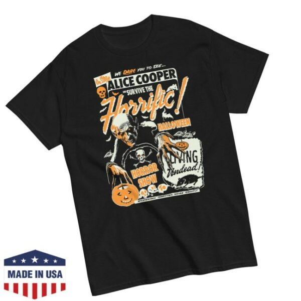 Alice Cooper Store Merch Horrific Halloween Horror Show Shirt