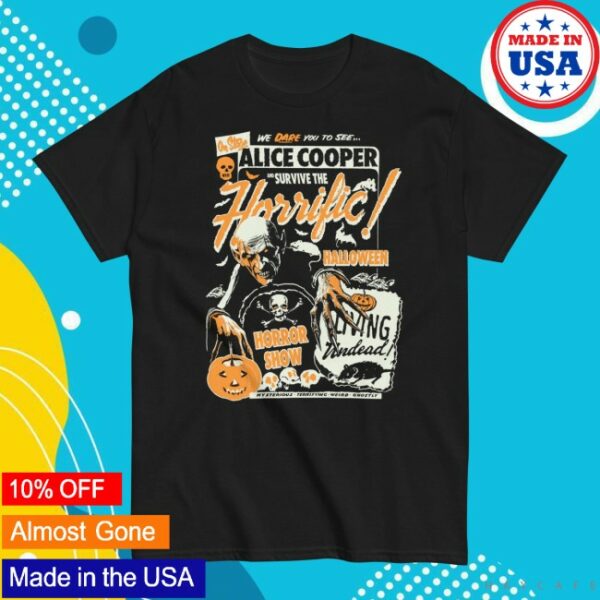 Alice Cooper Store Merch Horrific Halloween Horror Show Shirt