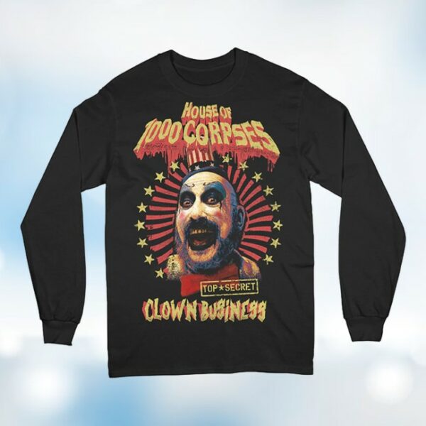 Rob Zombie Store Merch Top Secret Clown Business Long Sleeve