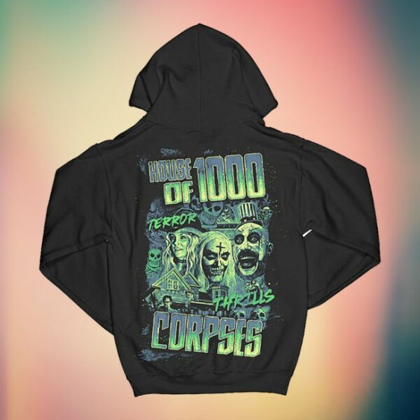 Rob Zombie Store Merch House Of 1000 Corpses Glow In The Dark Hoodie