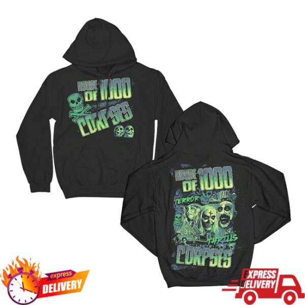 Rob Zombie Store Merch House Of 1000 Corpses Glow In The Dark Hoodie