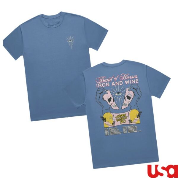 Band Of Horses Official Store Merch Iron & Wine Tour Tee