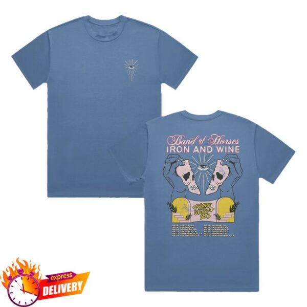 Band Of Horses Official Store Merch Iron & Wine Tour Tee