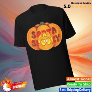 Billyendstheworld Store Merch Creep It Sorta Spooky, Pumpkin – Black T-Shirt