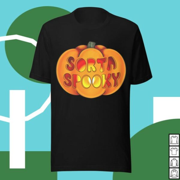 Billyendstheworld Store Merch Creep It Sorta Spooky, Pumpkin – Black T-Shirt