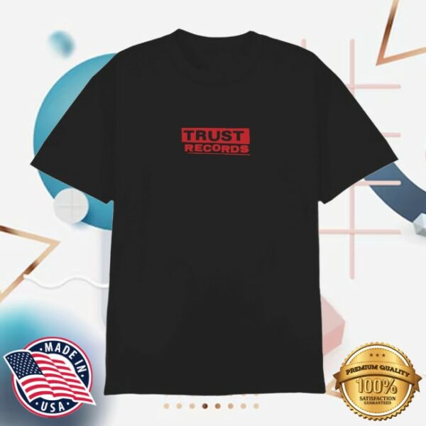 Trust Records Store Merch Love Is Dead Black T-Shirt