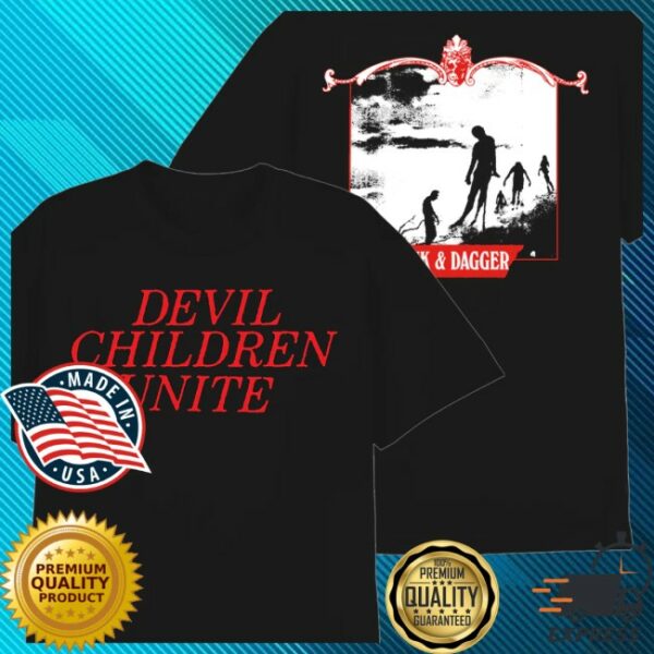 Trust Records Store Merch Devil Children Unite Black T-Shirt