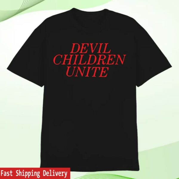 Trust Records Store Merch Devil Children Unite Black T-Shirt