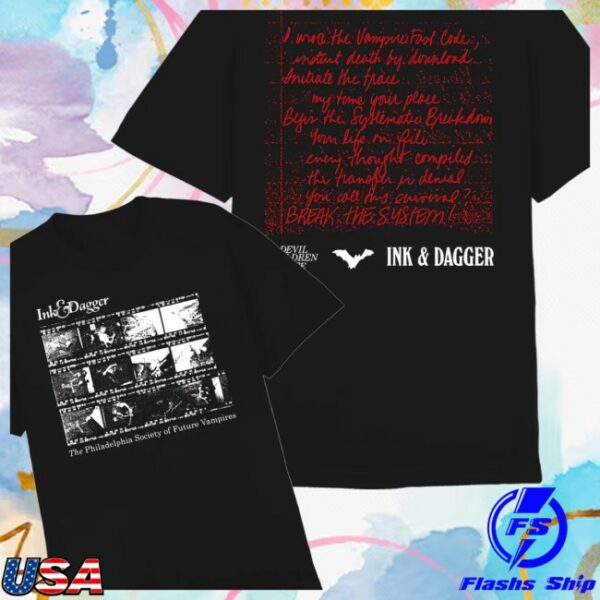 Trust Records Store Merch Vampires Black T-Shirt