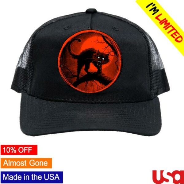 Blackcraftcult Merch Store Halloween Cat Trucker Hat
