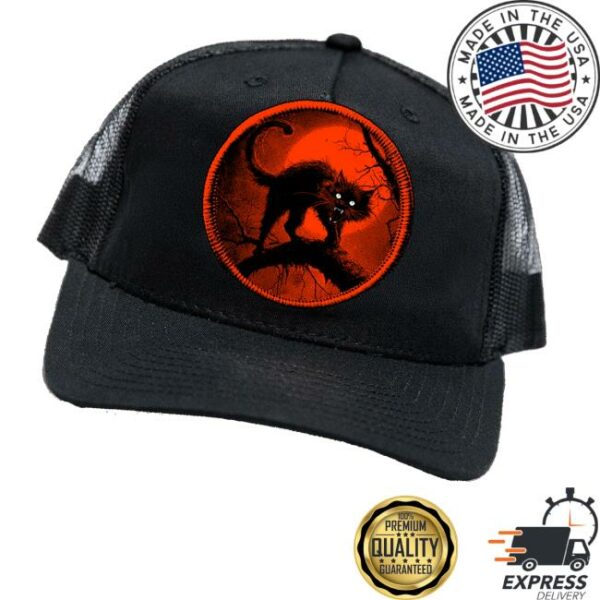 Blackcraftcult Merch Store Halloween Cat Trucker Hat