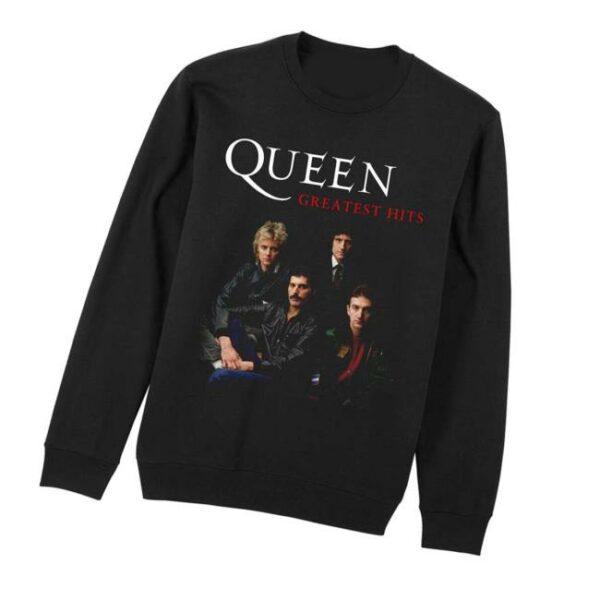 Queenonline Store Merch Greatest Hits Black Sweatshirt
