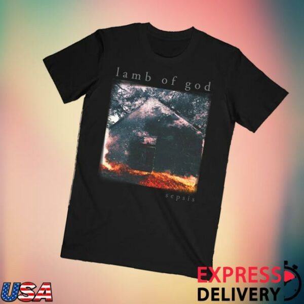 Lamb Of God Merch Store Sepsis Cover Black Tee