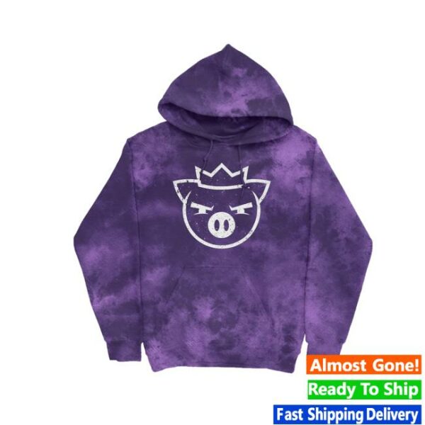 Technoblade Merch Store Ghost King Hoodie Purple Cloud Wash