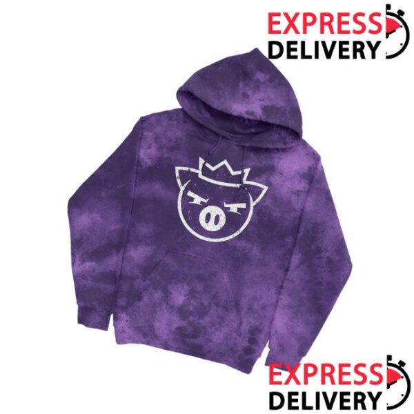 Technoblade Merch Store Ghost King Hoodie Purple Cloud Wash
