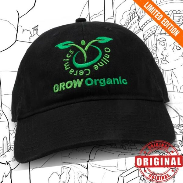 Online Ceramics Merch Store Grow Organic Black Hat