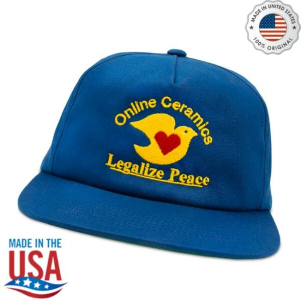 Online Ceramics Merch Store Legalize Peace Blue Hat