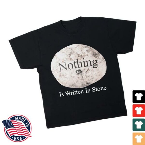 Online Ceramics Merch Store Nothing Is Written In Stone Black Tee