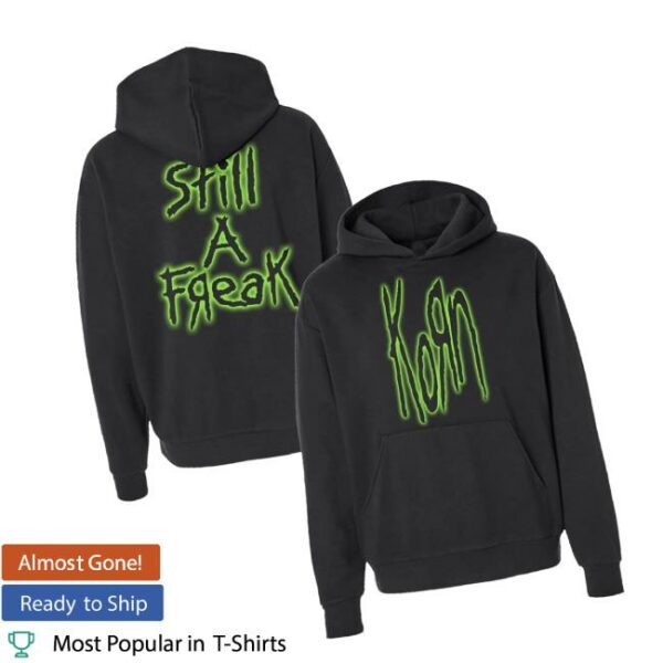 Korn Official Merch Store Green Still A Freak Glow Hoodie