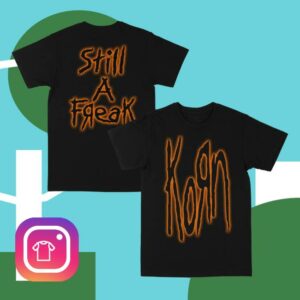 Korn Official Merch Store Orange Still A Freak Glow T-Shirt