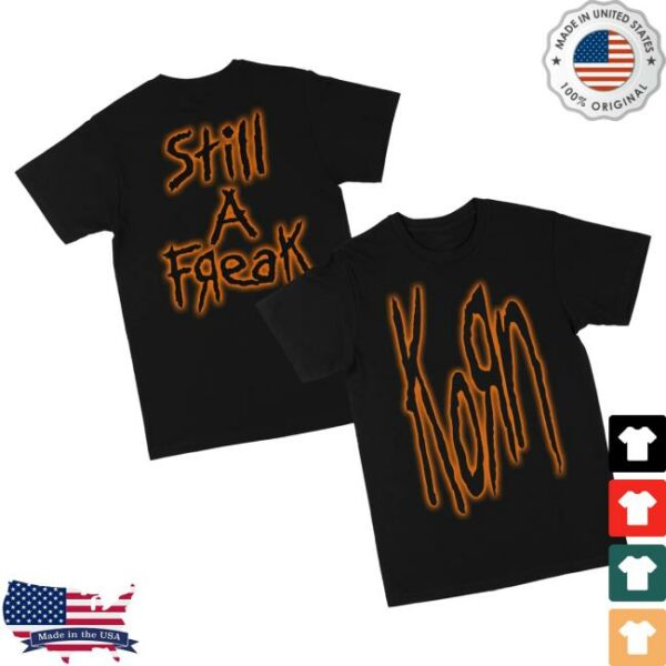 Korn Official Merch Store Orange Still A Freak Glow T-Shirt