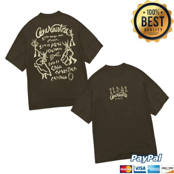 Rauw Alejandro Store Merch Adn Tee Shirt Brown