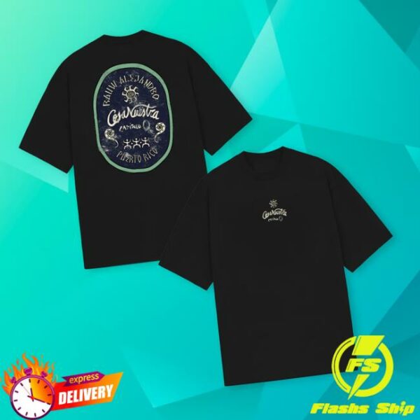 Rauw Alejandro Store Merch Cresta Tee Shirt Black