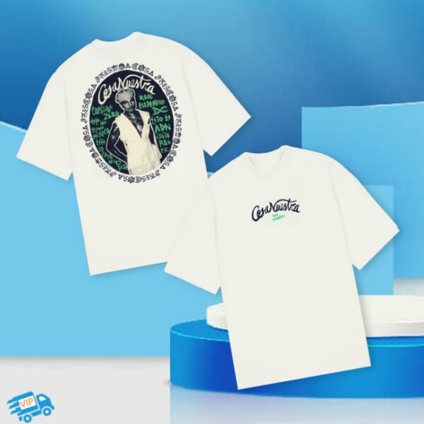 Rauw Alejandro Store Merch Ecos De Origen Tee Shirt Off-White