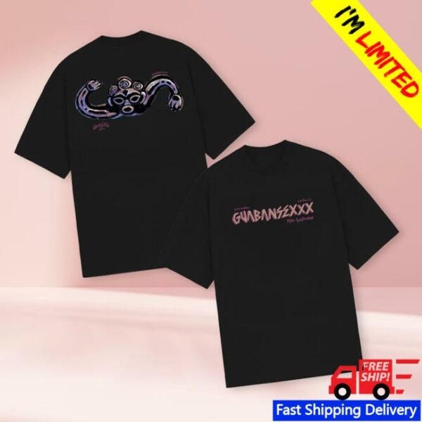 Rauw Alejandro Store Merch Guabansexxx Tee Shirt Black