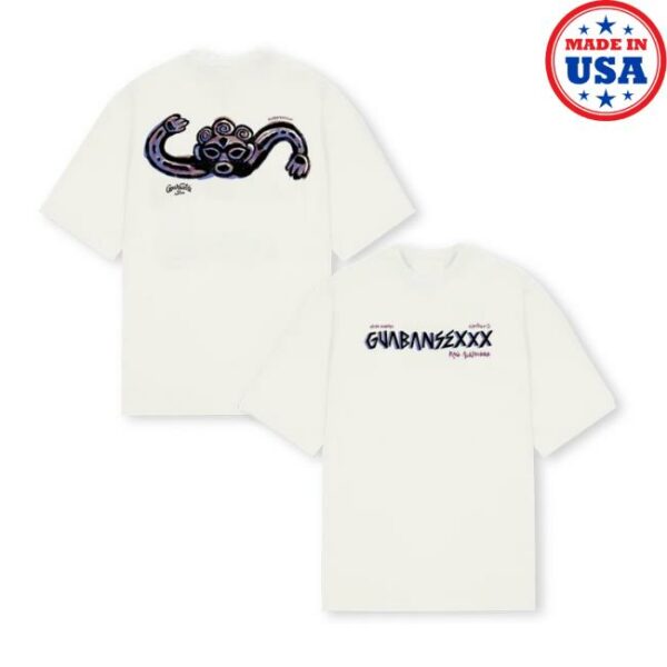Rauw Alejandro Store Merch Guabansexxx Tee Shirt Off-White