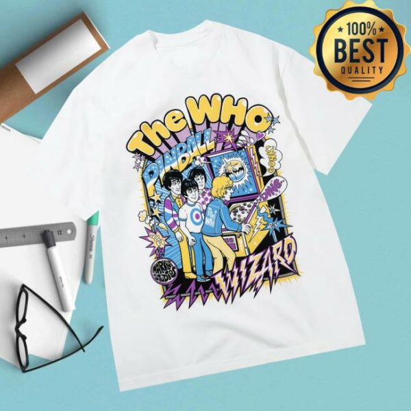 Market Studios Merch The Who X Market Pinball Players T-Shirt