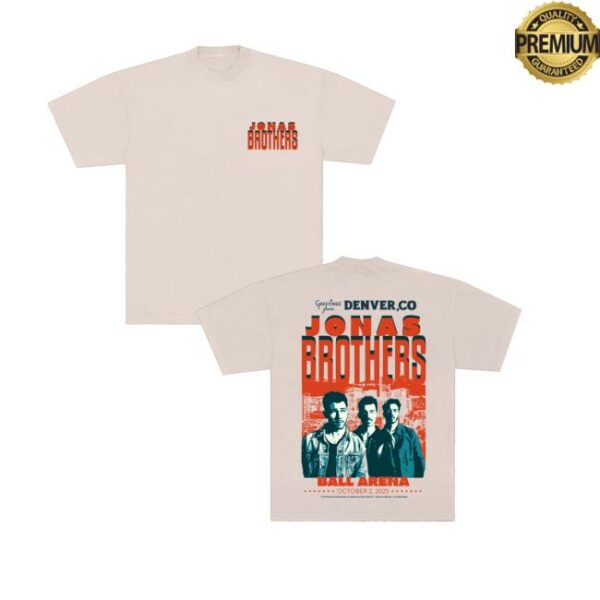 Jonas Brothers Shop Merch Greetings From Your Hometown Denver Co Tee