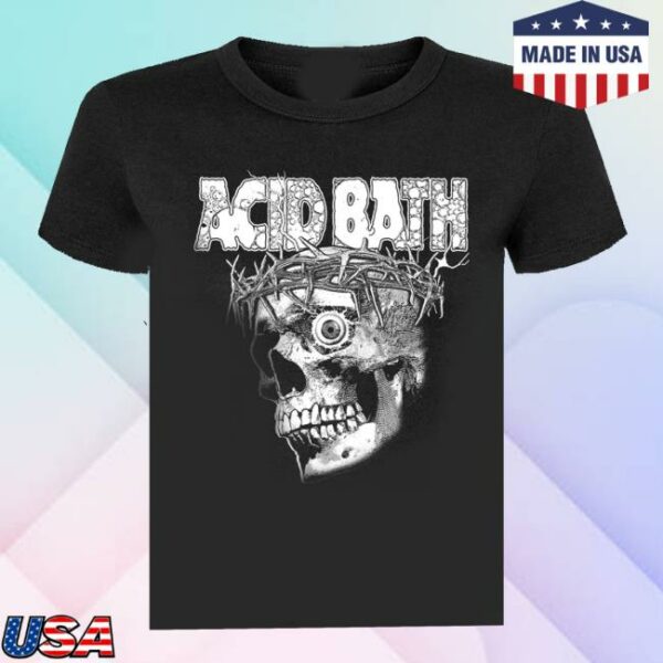 Acid Bath Official Merch Store Grayscale Tour Tee