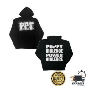 Piled Fresh Shop Merch Ppt Puppy Violence Hoodie