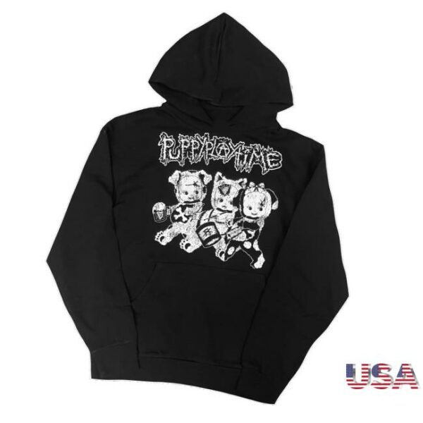 Piled Fresh Shop Merch Ppt Puppy Trio Hoodie
