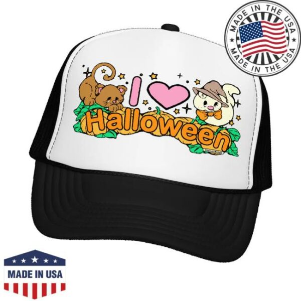 Hannah Michelle Merch Store Limited Release I Love Halloween Foam Trucker Hat