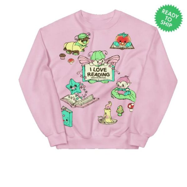 Hannah Michelle Merch Store I Love Reading Unisex Sweatshirt
