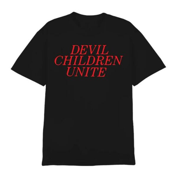 Trust Records Merch Store Devil Children Unite Black T-Shirt