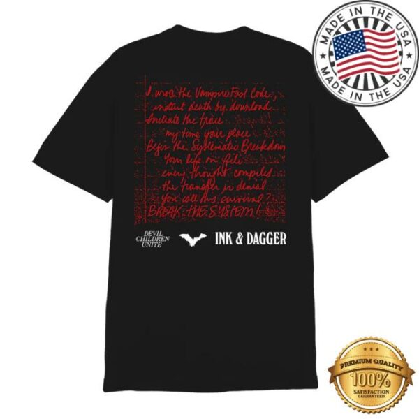 Trust Records Merch Store Vampires Black T-Shirt