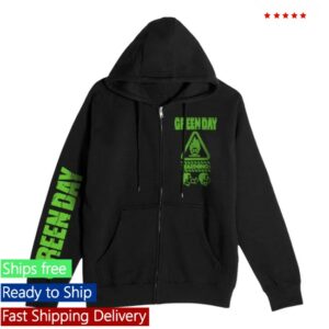 Green Day Store Merch Warning Photo Zip Hoodie Green Day Store Merch Warning Photo Zip Hoodie
