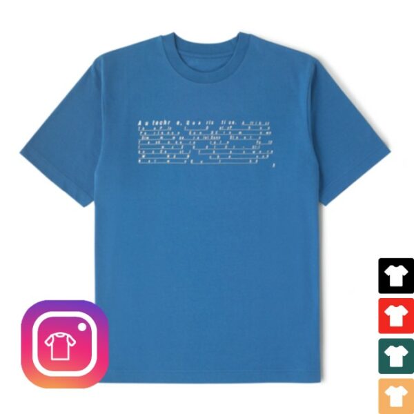 Autechre Store Merch Autechre Quaristice Blue T-Shirt