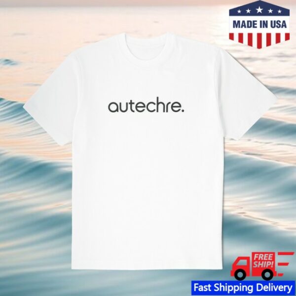 Autechre Store Merch Autechre Double Sided Logo White T-Shirt