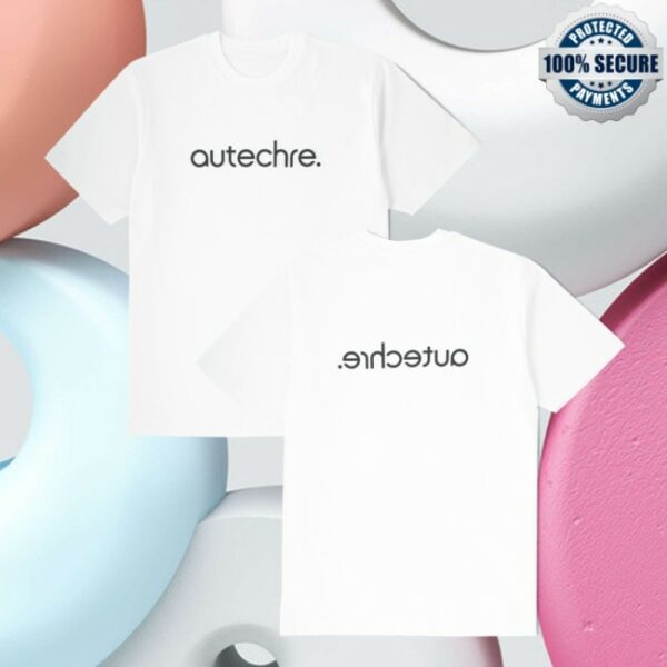 Autechre Store Merch Autechre Double Sided Logo White T-Shirt